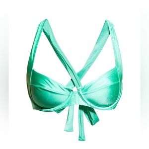 Like NEW PQ Swim Emerald Bay Perla halter bikini top size M